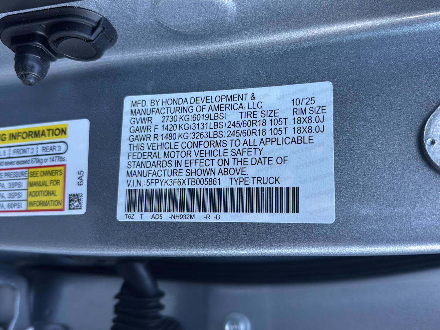 New 2026 Honda Ridgeline TrailSport image 32