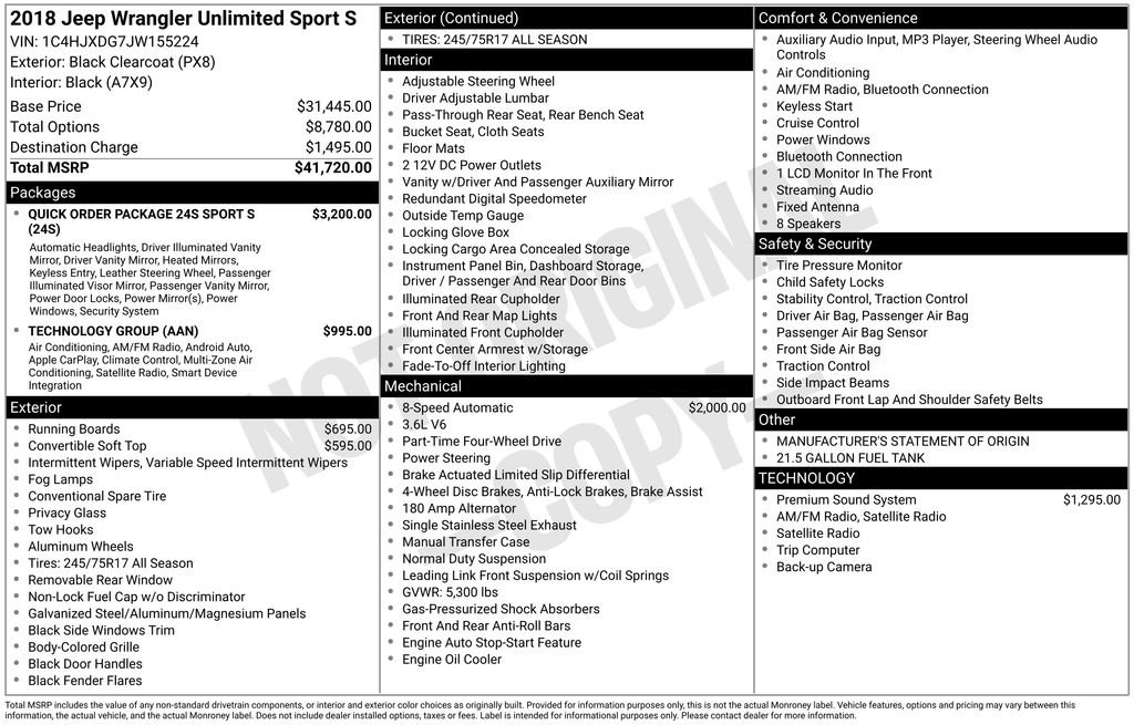 Used 2018 Jeep Wrangler Unlimited Sport S image 17