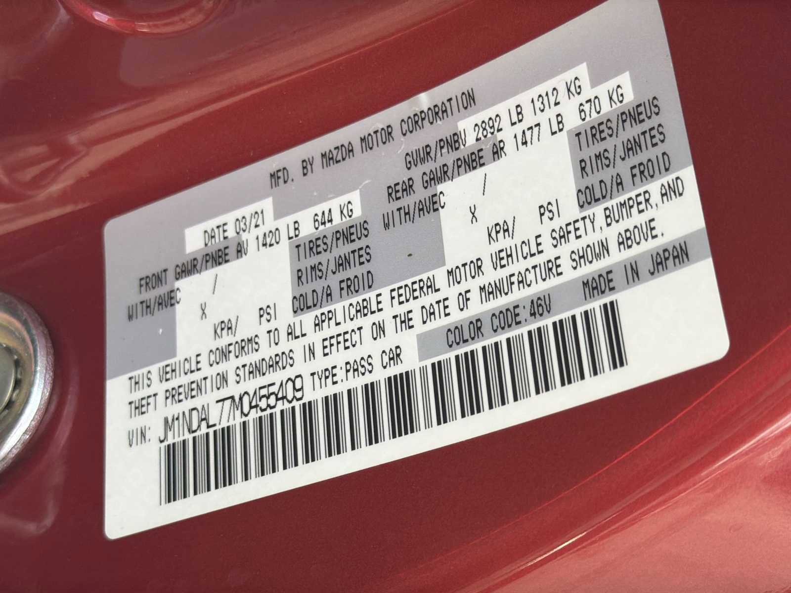 Used 2021 MAZDA MX-5 Miata RF Club image 28