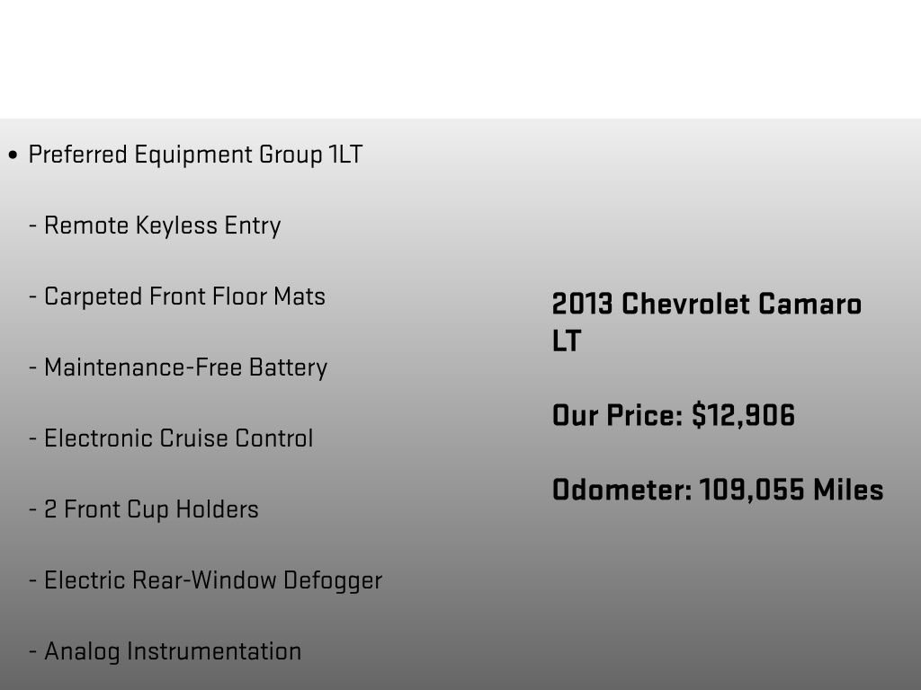 Used 2013 Chevrolet Camaro LT w/ RS Package image 6