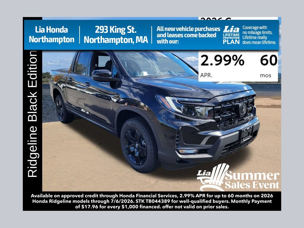 New 2026 Honda Ridgeline Black Edition