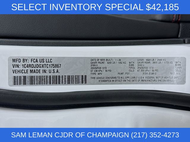 New 2026 Dodge Durango GT image 33