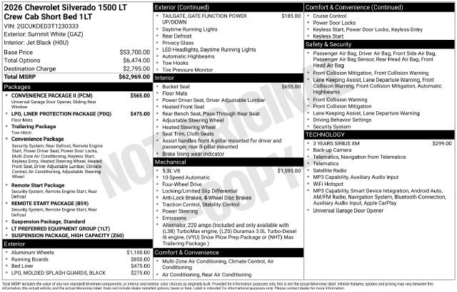 New 2026 Chevrolet Silverado 1500 LT w/ Convenience Package II AWD/4WD image 4