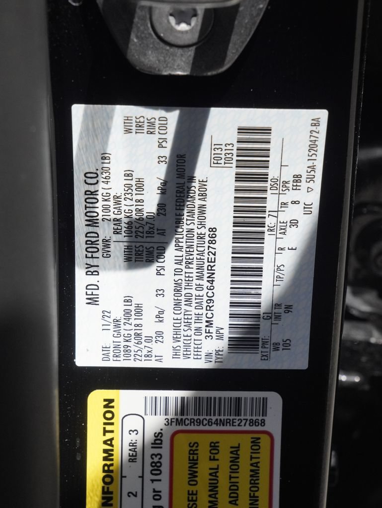 Used 2022 Ford Bronco Sport Outer Banks AWD/4WD image 30