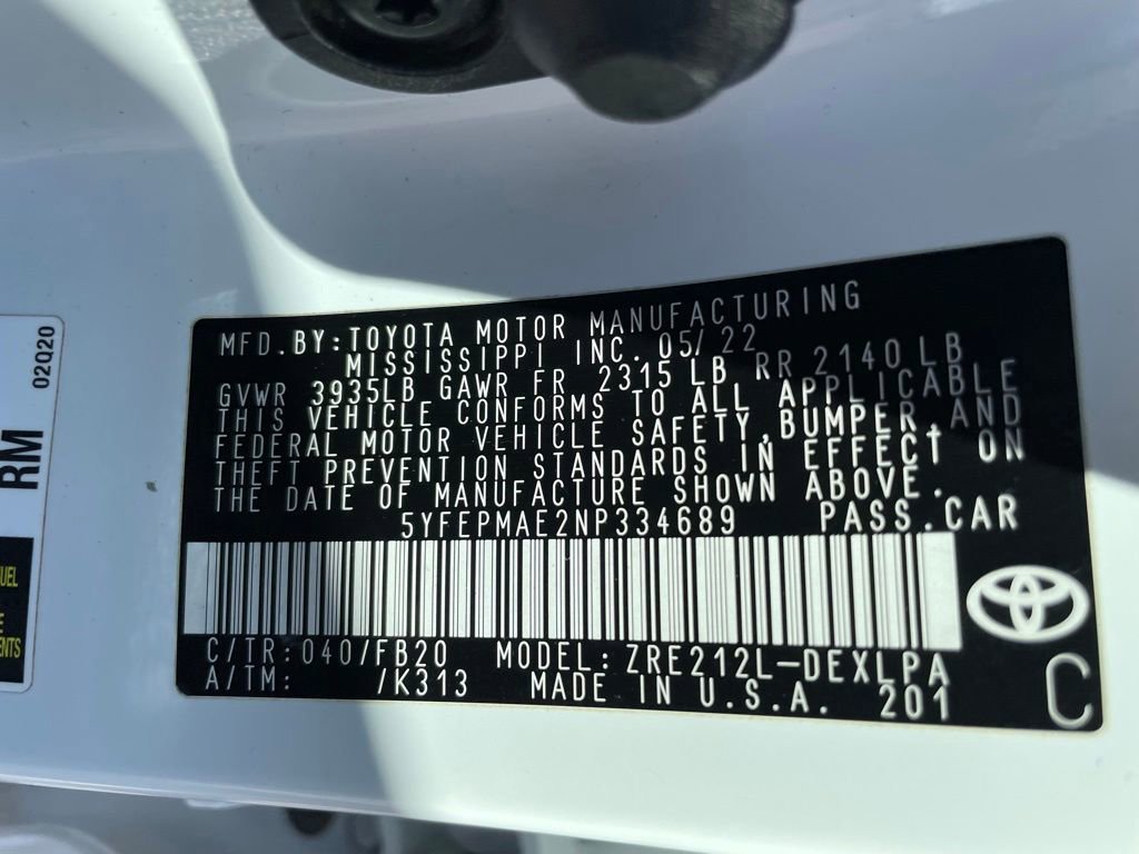 Used 2022 Toyota Corolla LE FWD image 32
