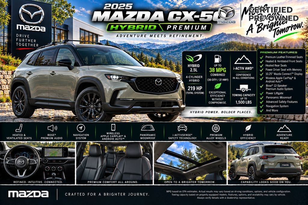 Used 2025 MAZDA CX-50 AWD 2.5 Hybrid w/ Weather Package image 2