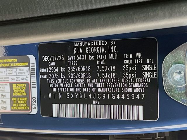 New 2026 Kia Sorento S w/ S Panoramic Sunroof Package image 32