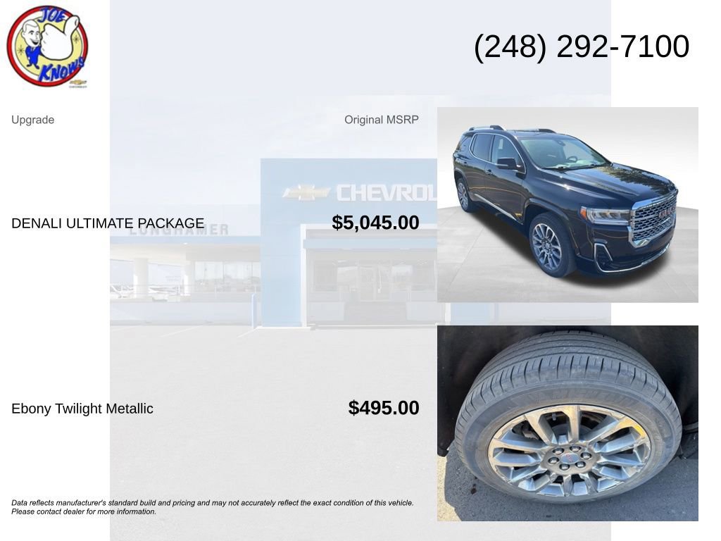 Used 2023 GMC Acadia Denali w/ Denali Ultimate Package AWD/4WD image 5