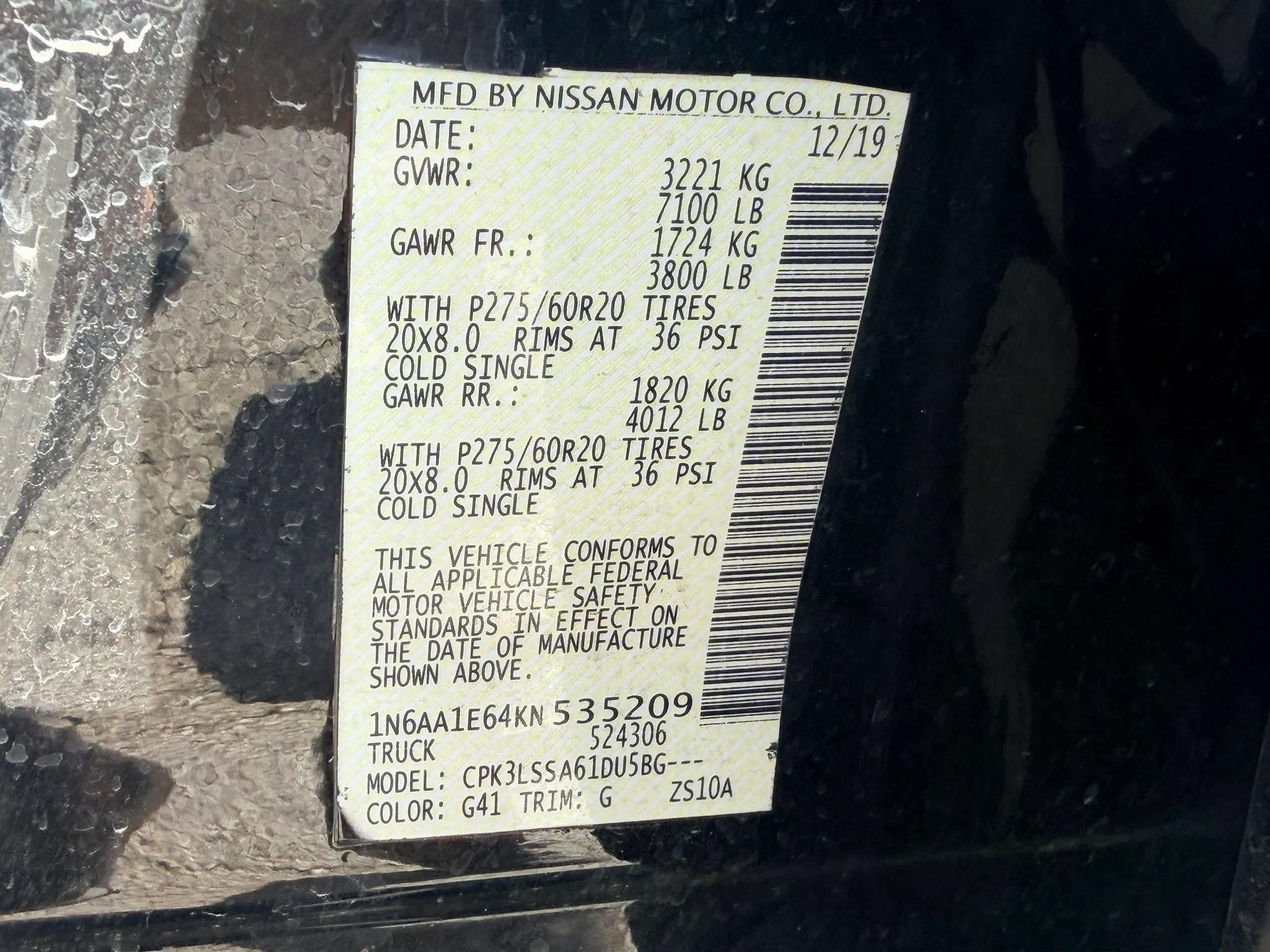 Used 2019 Nissan Titan SV w/ SV Convenience Package RWD image 3