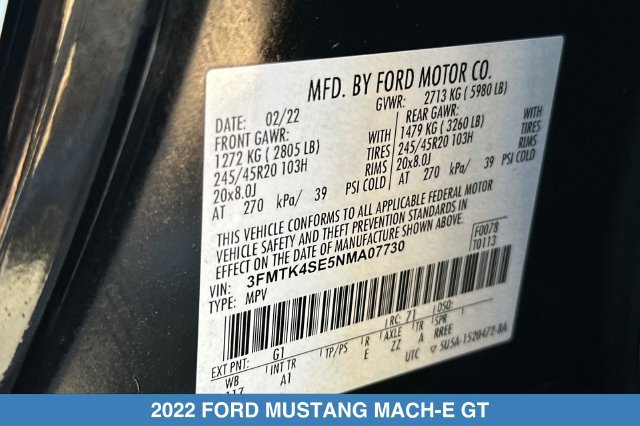 Used 2022 Ford Mustang Mach-E GT AWD/4WD image 32