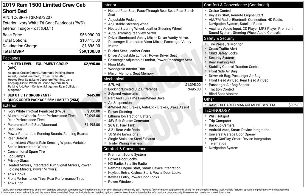 Used 2019 RAM 1500 Limited image 40