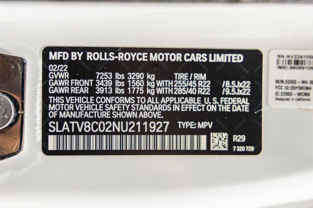 Used 2022 Rolls-Royce Cullinan Black Badge AWD/4WD image 77