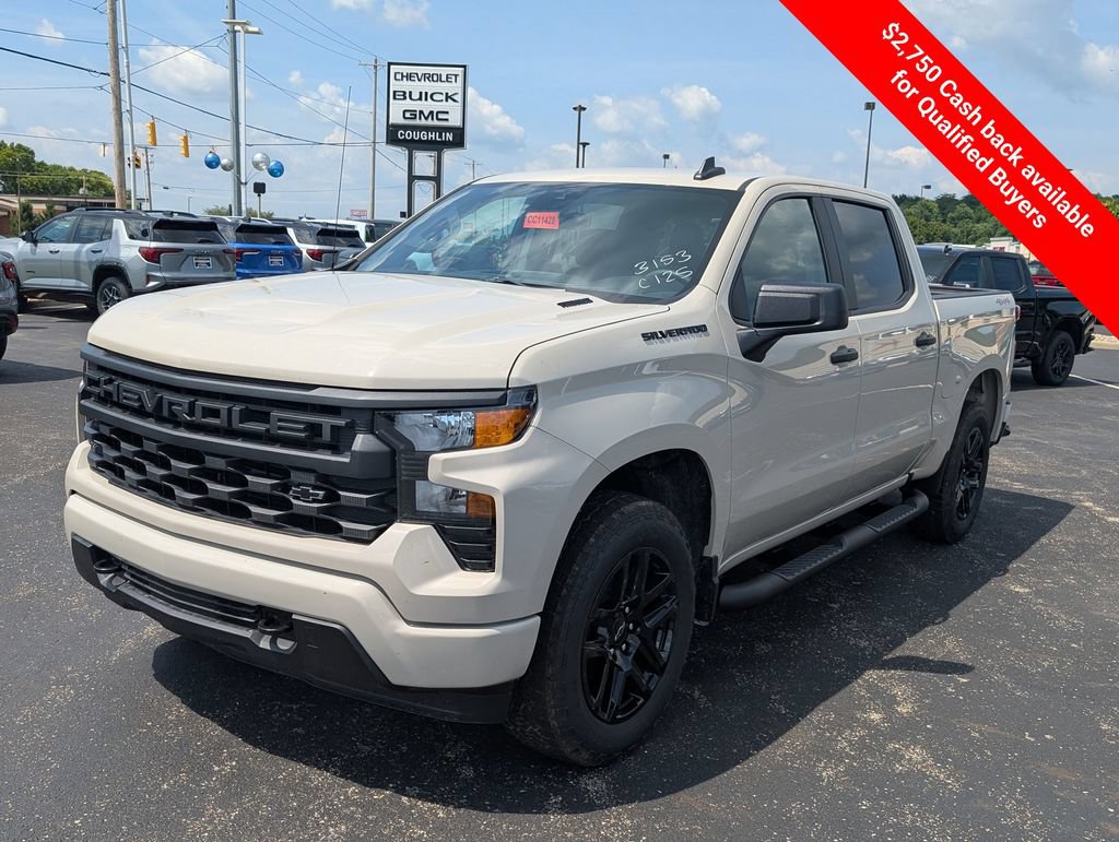 New 2026 Chevrolet Silverado 1500 Custom w/ Turbomax Blackout Package AWD/4WD image 26