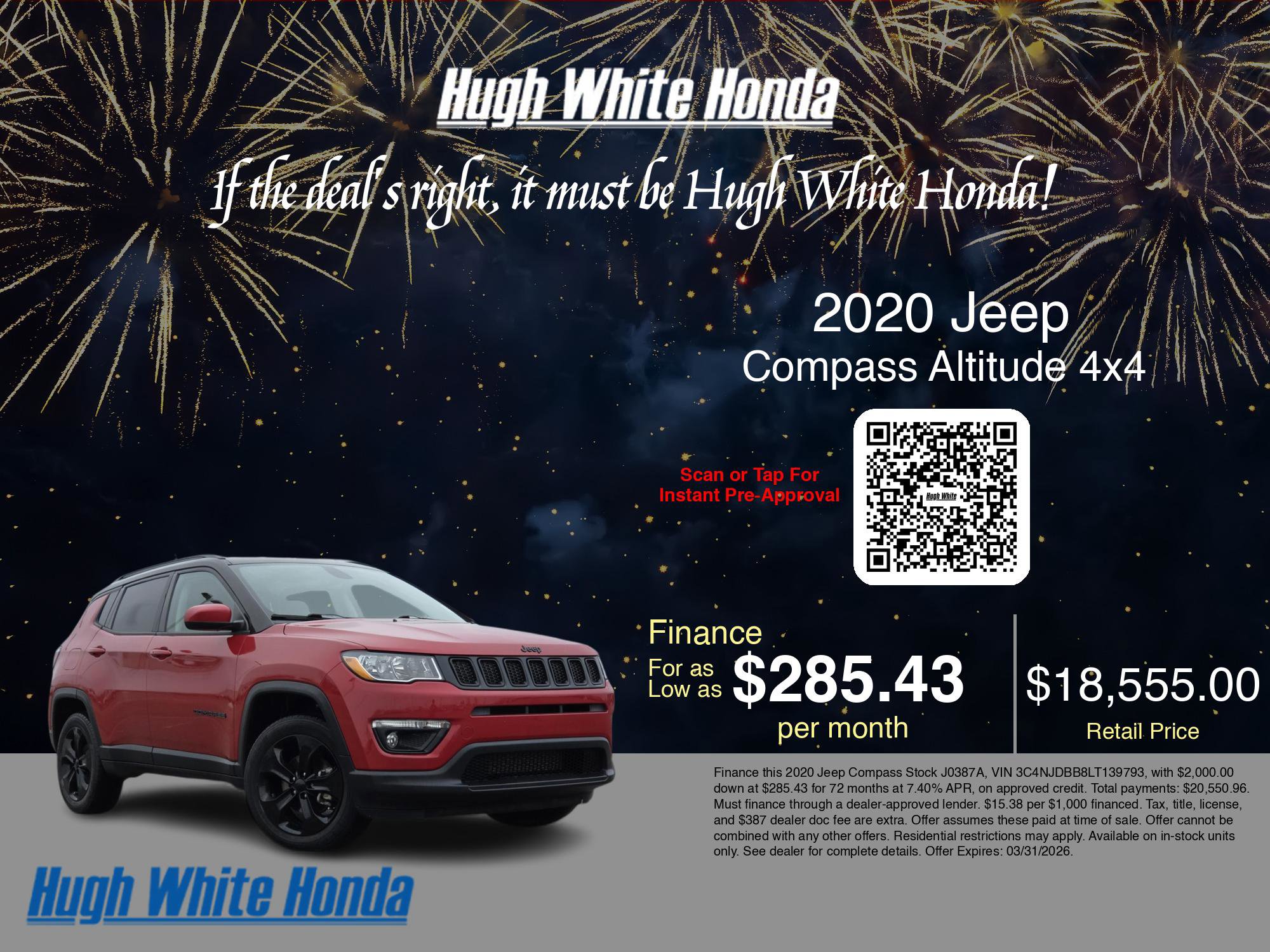 Used 2020 Jeep Compass Latitude image 3