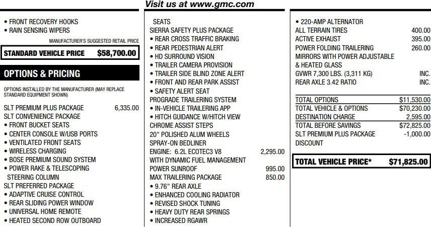 Certified 2026 GMC Sierra 1500 SLT w/ SLT Premium Plus Package AWD/4WD image 2