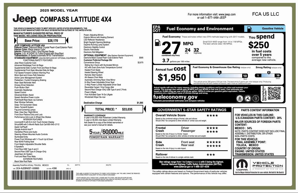 Certified 2025 Jeep Compass Latitude w/ Convenience Group video 2