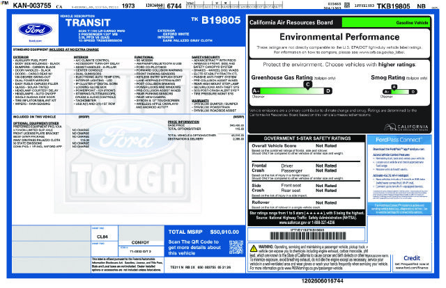 New 2026 Ford Transit 150 Low Roof RWD image 32
