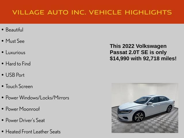 Used 2022 Volkswagen Passat 2.0T SE FWD image 7