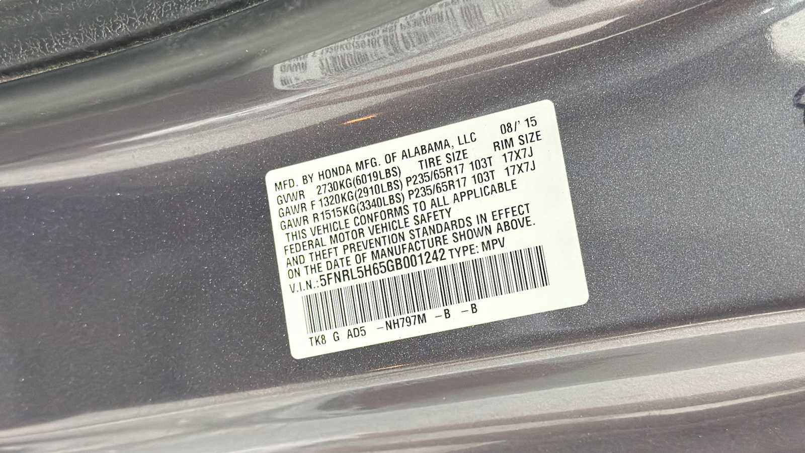 Used 2016 Honda Odyssey EX-L image 11