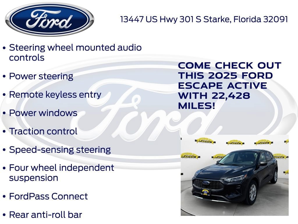 Certified 2025 Ford Escape Active AWD/4WD image 22