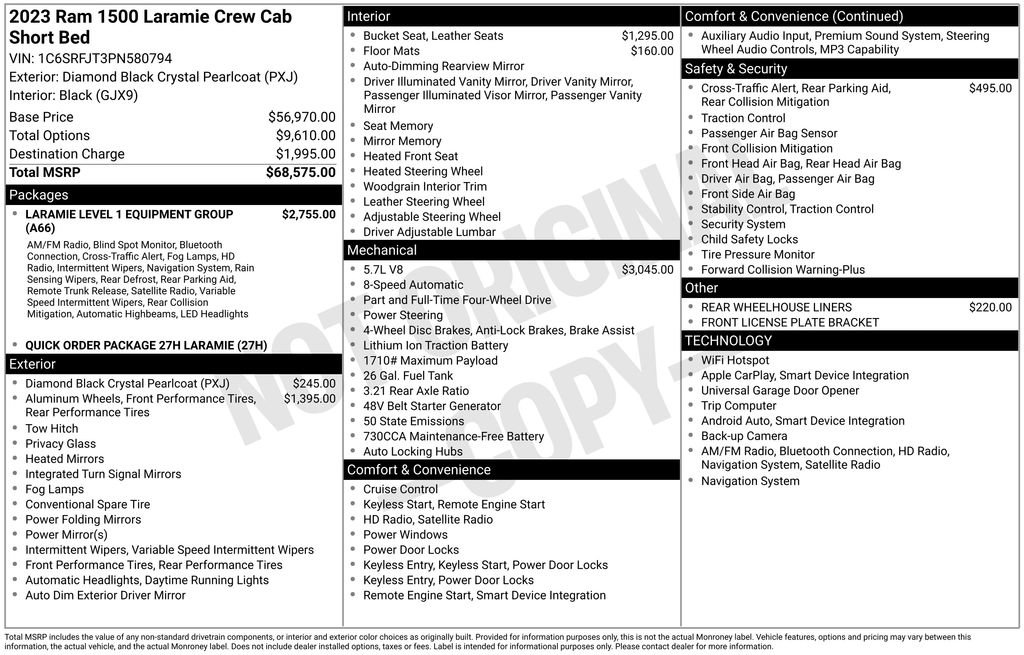 Certified 2023 RAM 1500 Laramie AWD/4WD image 43