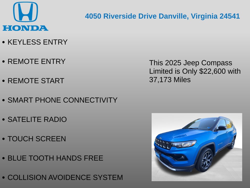 Used 2025 Jeep Compass Limited AWD/4WD image 7