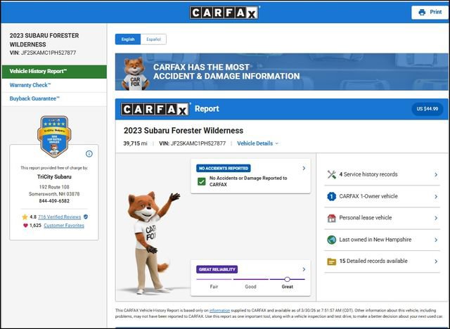 Used 2023 Subaru Forester Wilderness image 13