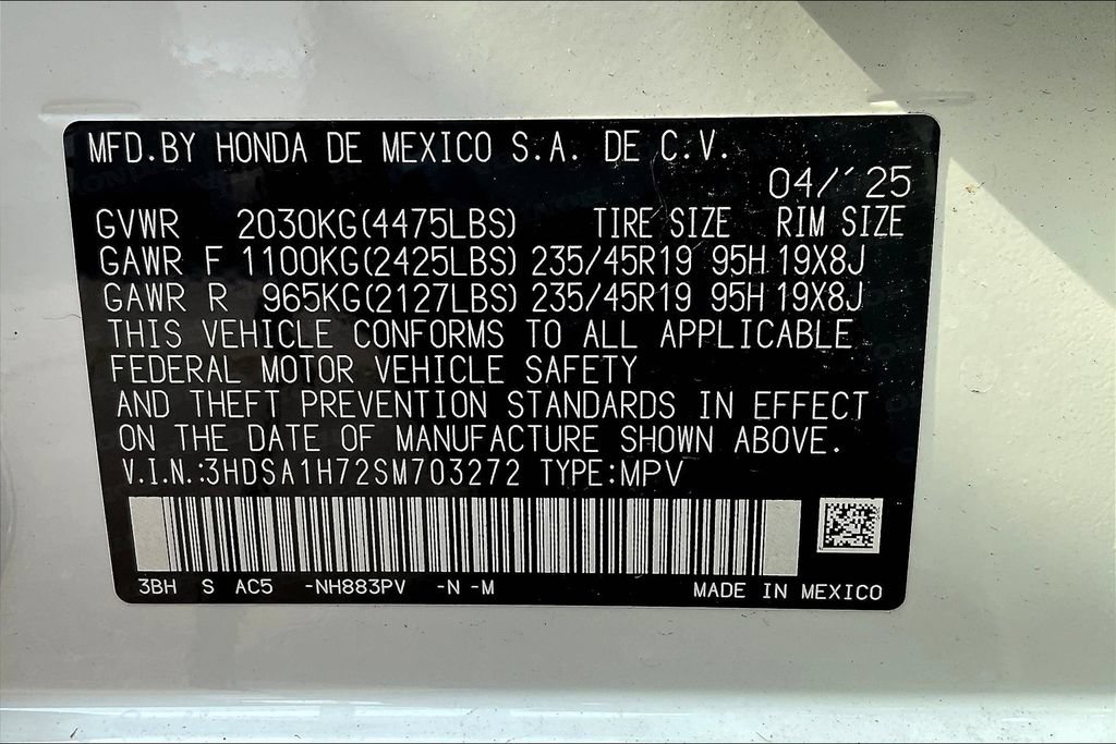 New 2025 Acura ADX A-Spec w/ Advance Package FWD image 23