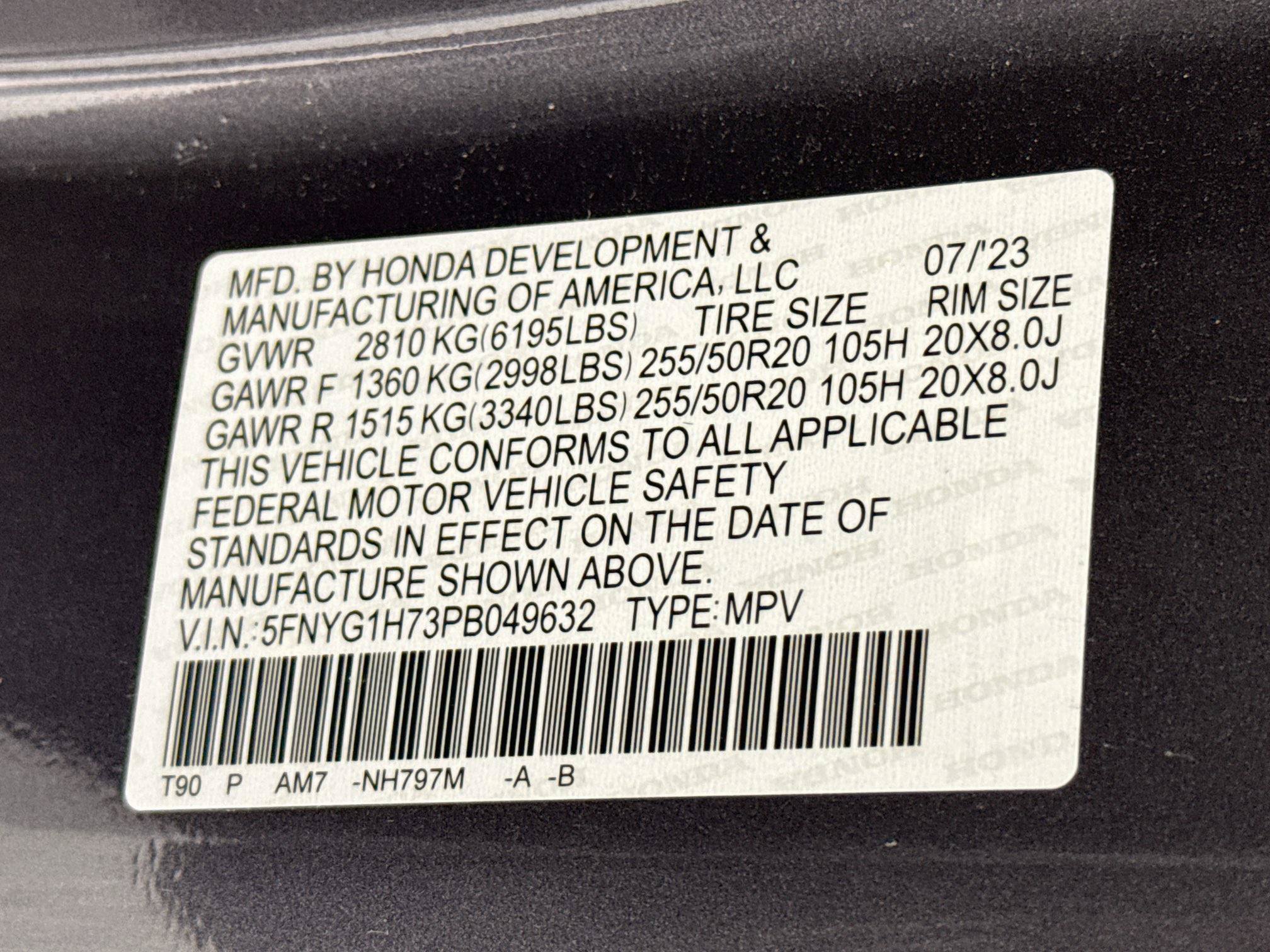 Certified 2023 Honda Pilot Touring image 35