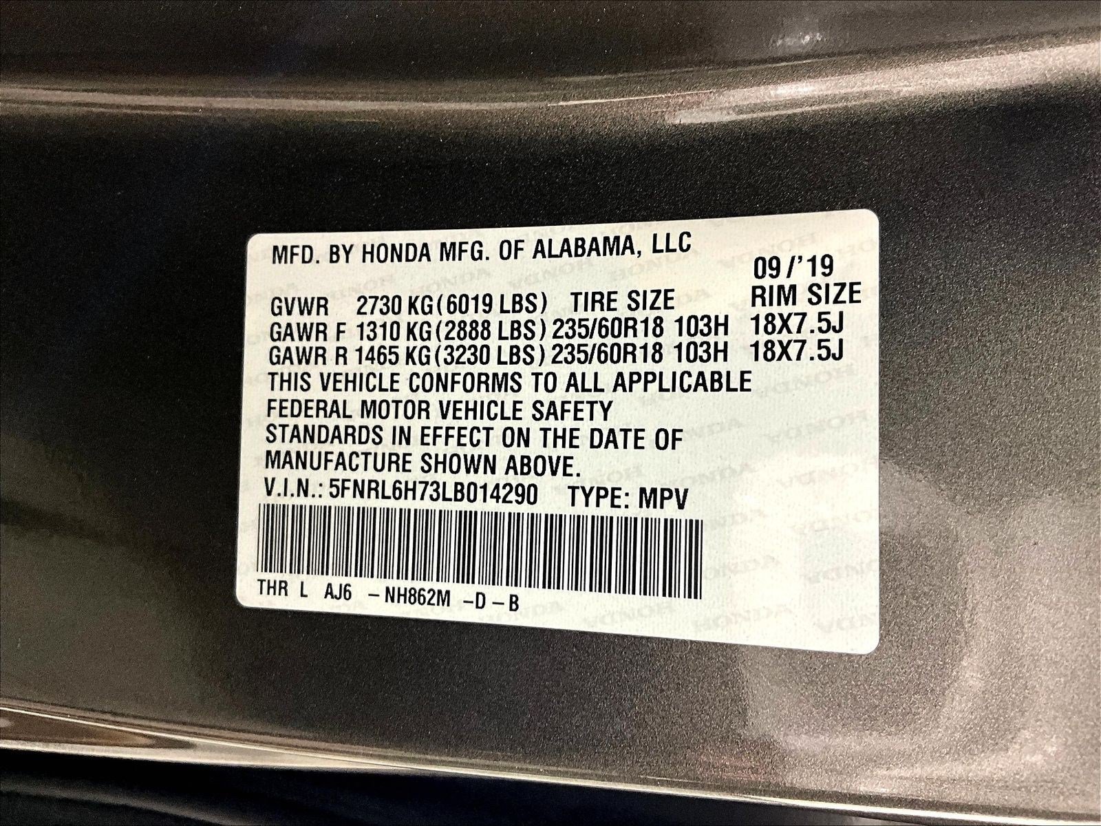 Used 2020 Honda Odyssey EX-L image 19