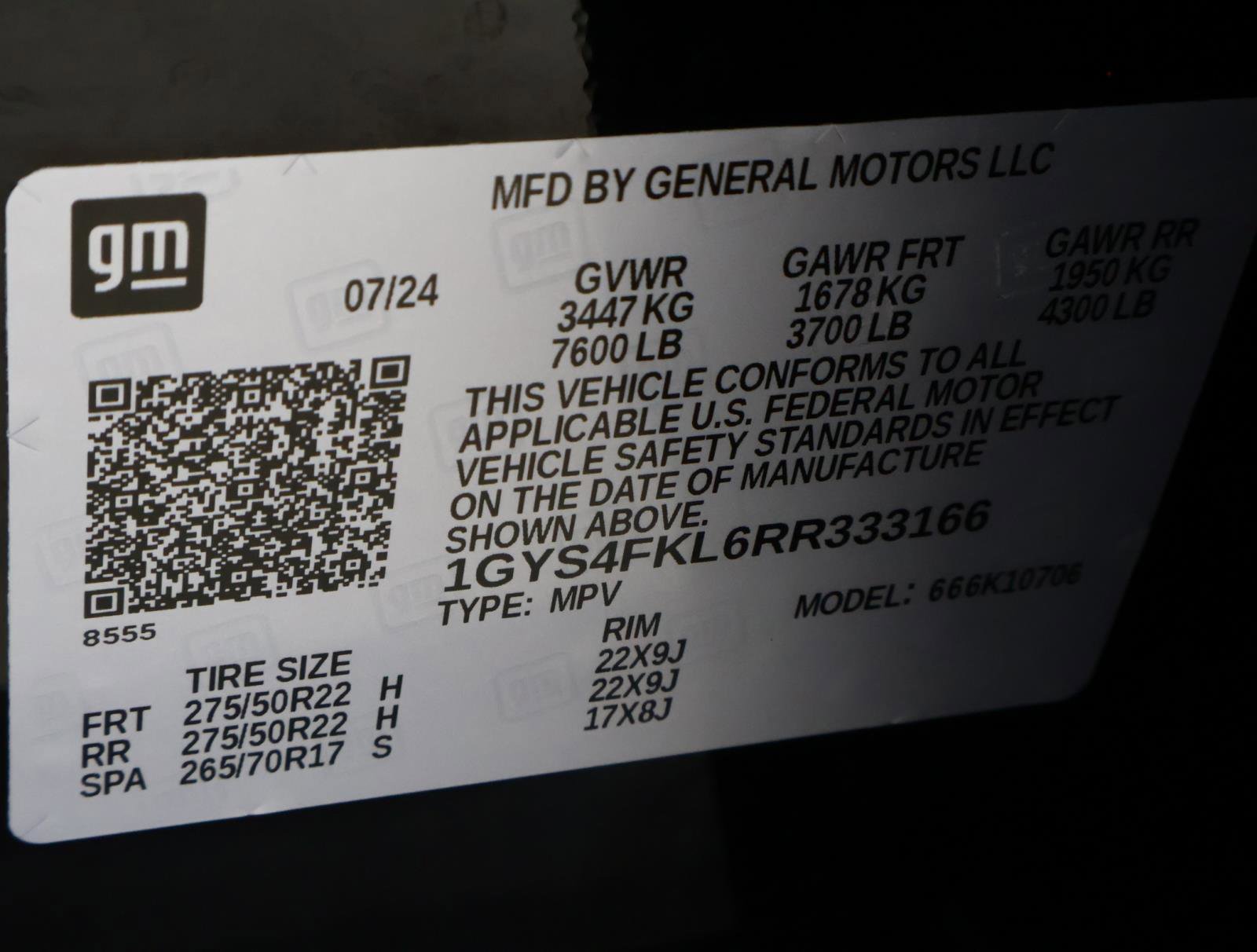 Used 2024 Cadillac Escalade Sport w/ LPO, ONYX Package image 24