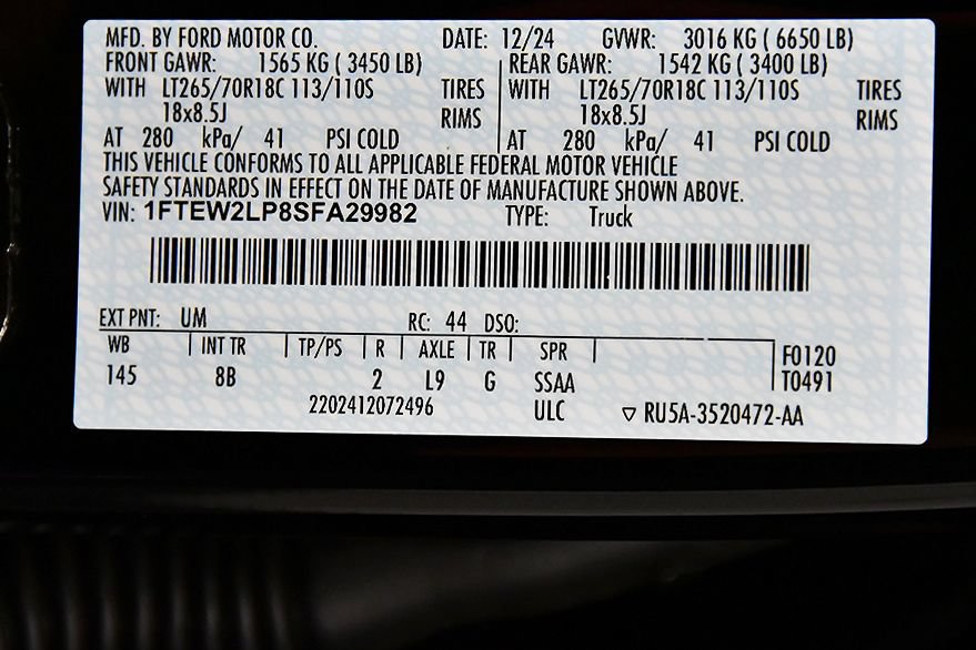 Used 2025 Ford F150 STX w/ Equipment Group 201A FX4 AWD/4WD image 14
