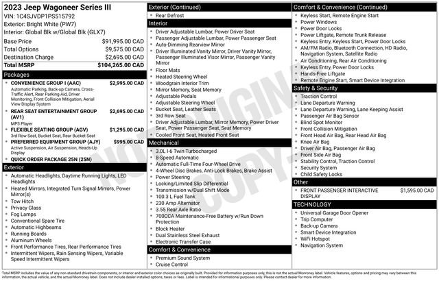 Used 2023 Jeep Wagoneer Series III w/ Convenience Group I image 45