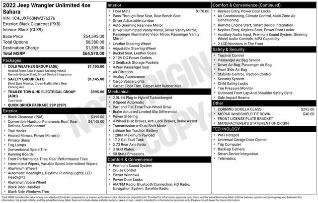 Used 2022 Jeep Wrangler Unlimited Sahara w/ Cold Weather Group image 2