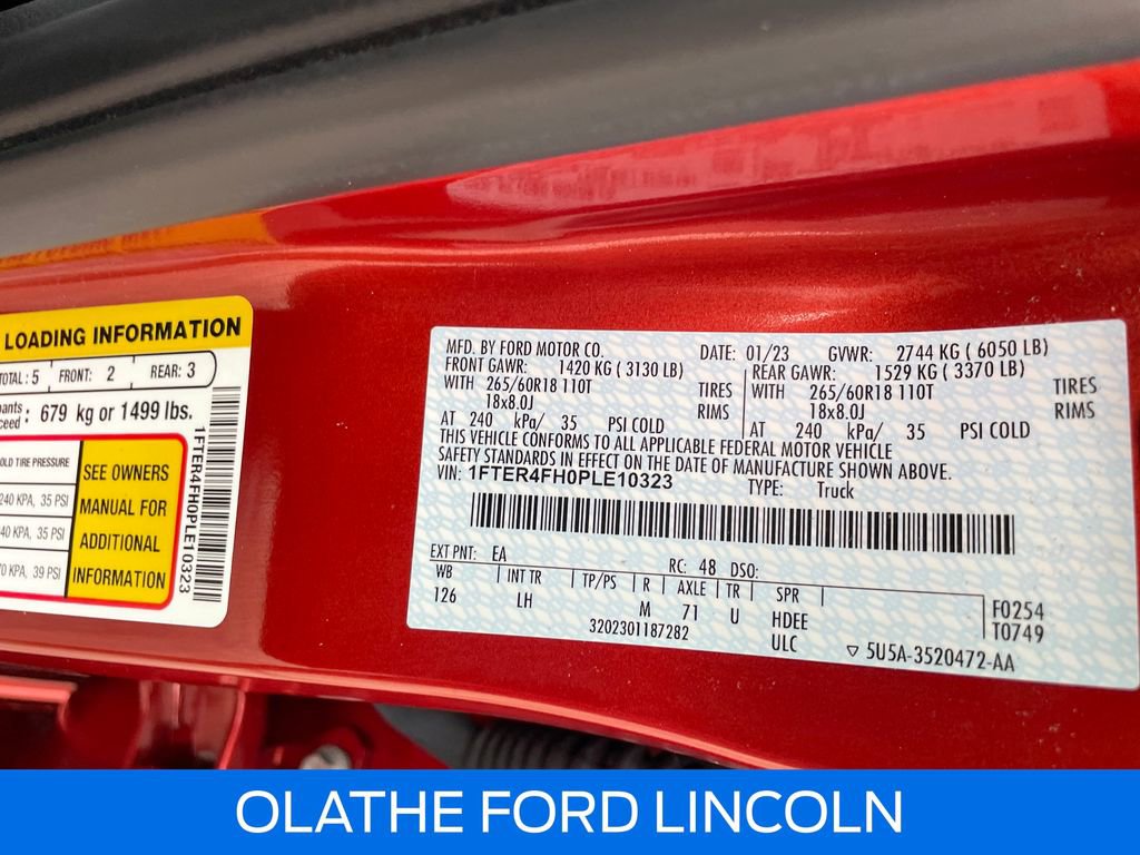 Used 2023 Ford Ranger XLT w/ Equipment Group 302A High image 23