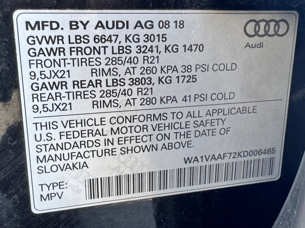 Used 2019 Audi Q7 3.0T Prestige w/ Prestige Package AWD/4WD image 42