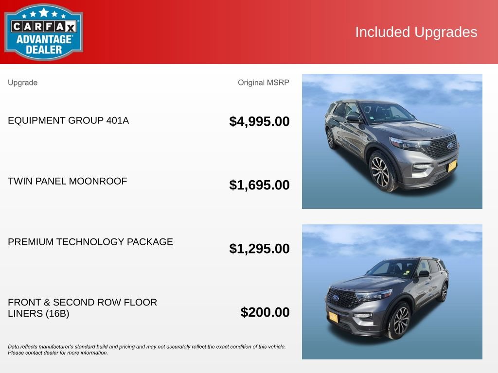 Certified 2021 Ford Explorer ST w/ Equipment Group 401A image 14