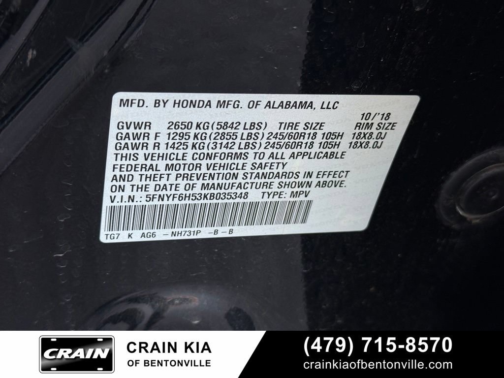 Used 2019 Honda Pilot EX-L image 30