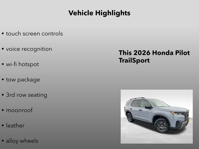 New 2026 Honda Pilot TrailSport image 15