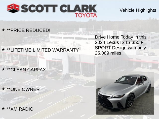 Used 2024 Lexus IS 350 F Sport w/ Accessory Package 2 RWD image 13
