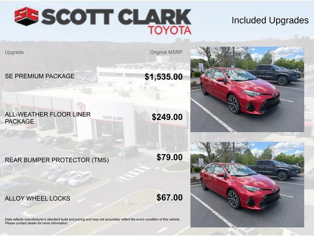 Used 2017 Toyota Corolla SE w/ SE Premium Package FWD image 10