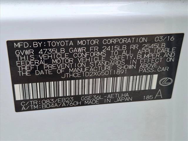 Used 2016 Lexus IS 350 AWD w/ F Sport Package image 15