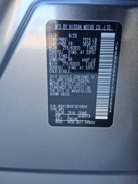 Certified 2026 Nissan Armada SL w/ Captain's Chari Seat Package RWD image 24