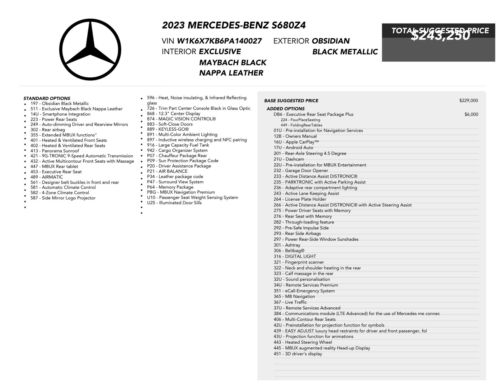 Used 2023 Mercedes-Benz Maybach S 680 4MATIC image 90