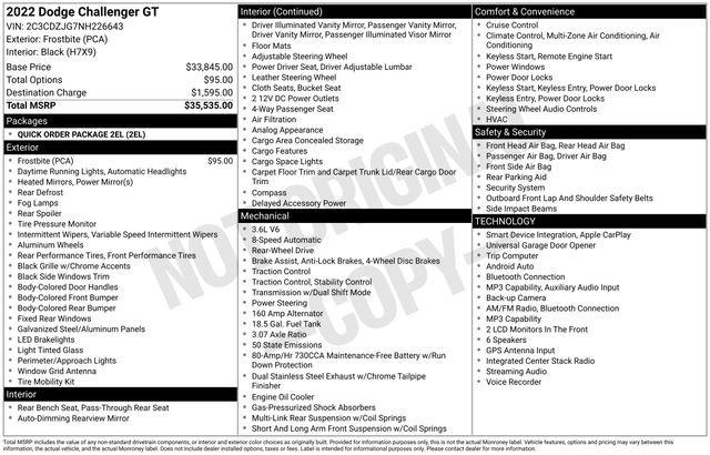 Used 2022 Dodge Challenger GT RWD image 8