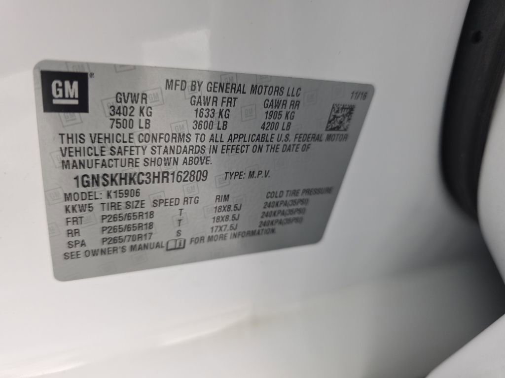Used 2017 Chevrolet Suburban LT AWD/4WD image 11
