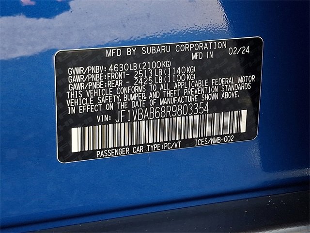 Used 2024 Subaru WRX Base image 26