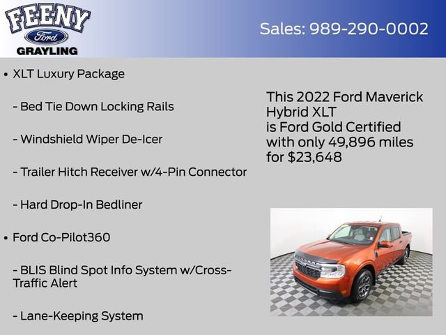 Used 2022 Ford Maverick XLT w/ XLT Luxury Package image 13