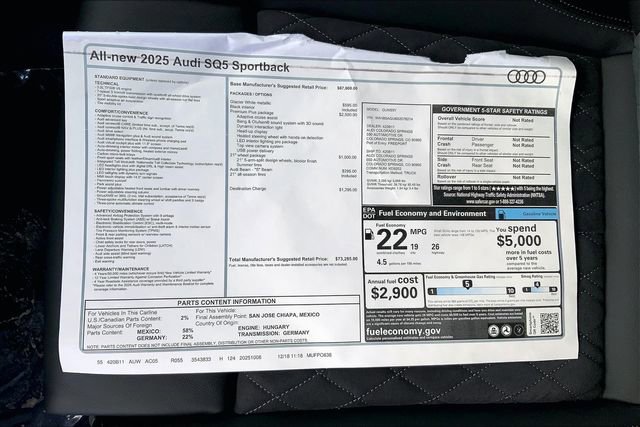 New 2025 Audi SQ5 Premium Plus image 12