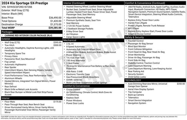 Used 2024 Kia Sportage SX image 30